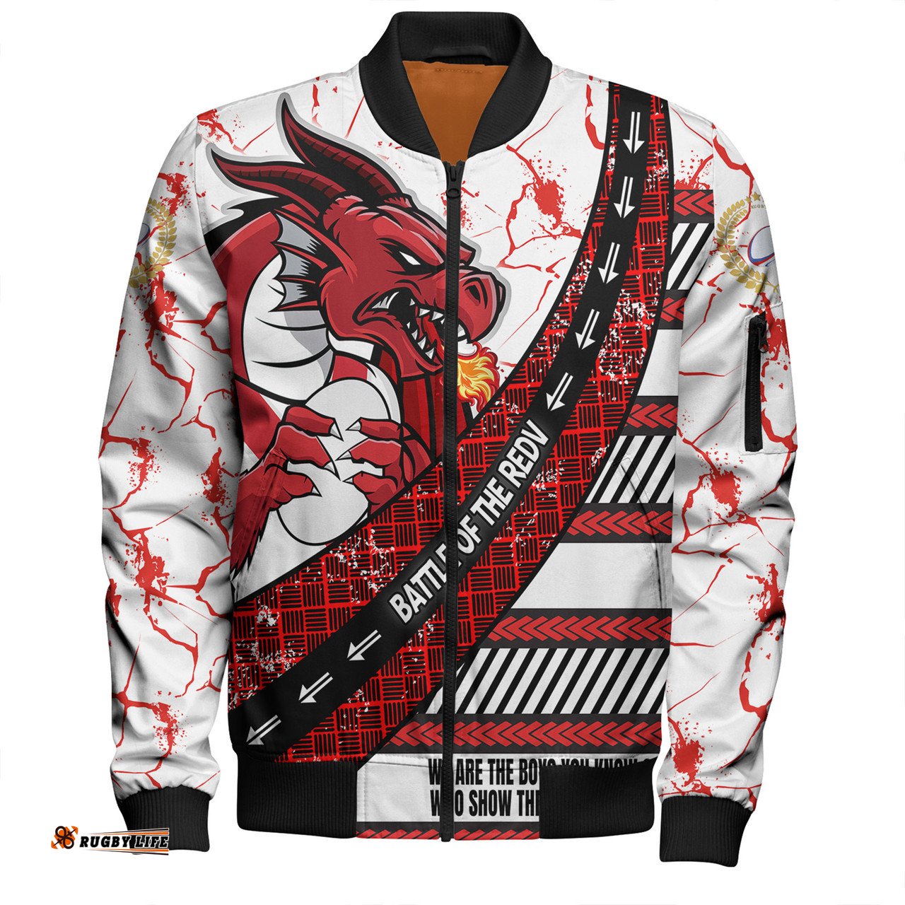 Amazing Aussie St. George Illawarra Dragons Theme Song For With Sporty Style Bomber Jacket