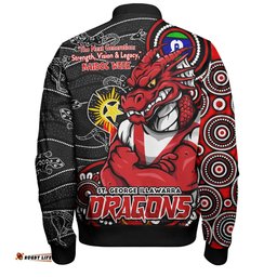 Amazing Aussie St. George Illawarra Dragons Spirit Of NAIDOC Series Bomber Jacket