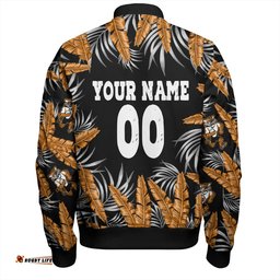 Amazing Aussie Wests Tigers Custom Tropical Patterns Wests Tigers Bomber Jacket