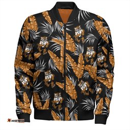 Amazing Aussie Wests Tigers Custom Tropical Patterns Wests Tigers Bomber Jacket