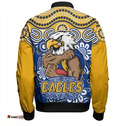 Amazing Aussie West Coast Eagles Aboriginal Inspired Tough Fan Football For Life Bomber Jacket