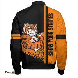 Amazing Aussie Wests Tigers Wests Tigers Mascot Quater Style Bomber Jacket