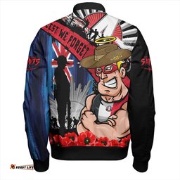 Amazing Aussie St Kilda Anzac Day Honor United In Spirit Bomber Jacket
