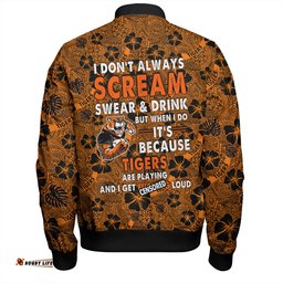 Amazing Aussie Wests Tigers Scream With Tropical Patterns Bomber Jacket