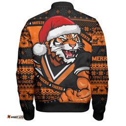 Amazing Aussie Wests Tigers Ugly Knit Style For Christmas Game Fans Bomber Jacket