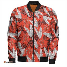 Amazing Aussie St. George Illawarra Dragons Custom Tropical Patterns St. George Illawarra Dragons Bomber Jacket