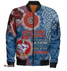 Amazing Aussie Sydney Roosters Custom Easts to Win Bomber Jacket