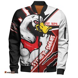 Amazing Aussie Sydney Swans Battlefield Glory Gear Bomber Jacket