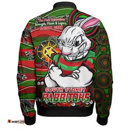 Amazing Aussie South Sydney Rabbitohs Spirit Of NAIDOC Series Bomber Jacket