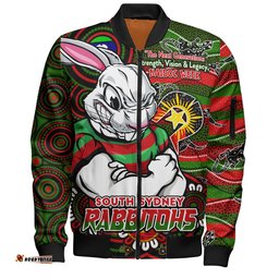 Amazing Aussie South Sydney Rabbitohs Spirit Of NAIDOC Series Bomber Jacket
