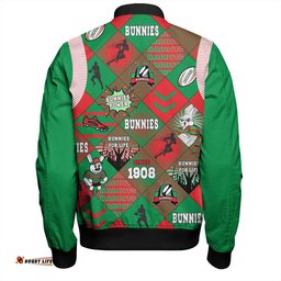 Amazing Aussie South Sydney Rabbitohs Argyle Patterns Style Tough Fan Rugby For Life Bomber Jacket