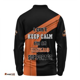 Wests Tigers Long Sleeve Polo Shirt Custom Team Of Us Die Hard Fan Supporters
