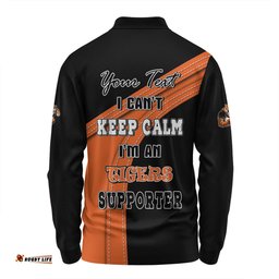 Wests Tigers Long Sleeve Polo Shirt Custom Team Of Us Die Hard Fan Supporters