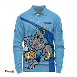 New South Wales Blues Long Sleeve Polo Shirt Custom Team Of Us Die Hard Fan Supporters