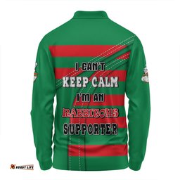 South Sydney Rabbitohs Long Sleeve Polo Shirt Custom Team Of Us Die Hard Fan Supporters