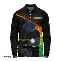 Penrith Panthers Long Sleeve Polo Shirt Custom Team Of Us Die Hard Fan Supporters