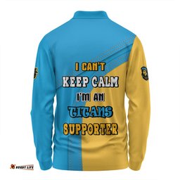 Gold Coast Titans Long Sleeve Polo Shirt Custom Team Of Us Die Hard Fan Supporters