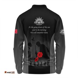 Australia Long Sleeve Polo Shirt - Anzac Day Australian Red Ensign Remember Them