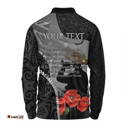 Australia Anzac Day Custom Long Sleeve Polo Shirt - Australia And New Zealand Warriors Honour The Fallen Lest We Forget Long Sleeve Polo Shirt