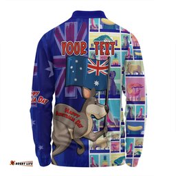 Australia Custom Long Sleeve Polo Shirt - Happy Australia Day With Big Things Long Sleeve Polo Shirt