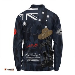 Australia Anzac Day Long Sleeve Polo Shirt - Anzac Day The Australian Army Long Sleeve Polo Shirt