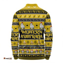 Western Australia Big Things Christmas Custom Long Sleeve Polo Shirt - Giant Ram Long Sleeve Polo Shirt