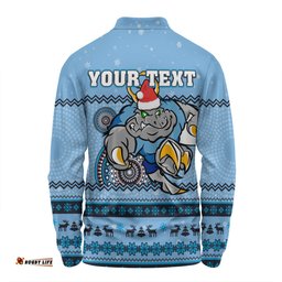 New South Wales Cockroaches Christmas Custom Long Sleeve Polo Shirt - Ugly Xmas And Aboriginal Patterns For Die Hard Fan Long Sleeve Polo Shirt