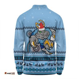 New South Wales Cockroaches Christmas Custom Long Sleeve Polo Shirt - Ugly Xmas And Aboriginal Patterns For Die Hard Fan Long Sleeve Polo Shirt