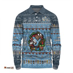 New South Wales Cockroaches Christmas Custom Long Sleeve Polo Shirt - Chrissie Spirit Long Sleeve Polo Shirt