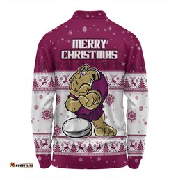 Queensland Cane Toads Christmas Custom Long Sleeve Polo Shirt - Special Ugly Christmas Long Sleeve Polo Shirt