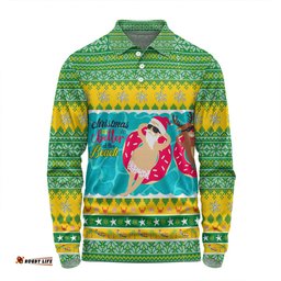Australia Christmas Custom Long Sleeve Polo Shirt - Christmas Is Better At The Beach Long Sleeve Polo Shirt