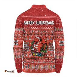 St. George Illawarra Dragons Christmas Custom Long Sleeve Polo Shirt - Chrissie Spirit Long Sleeve Polo Shirt