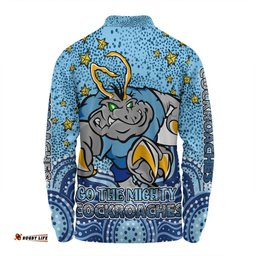 New South Wales Cockroaches Custom Long Sleeve Polo Shirt - Custom With Aboriginal Inspired Style Of Dot Painting Patterns  Long Sleeve Polo Shirt