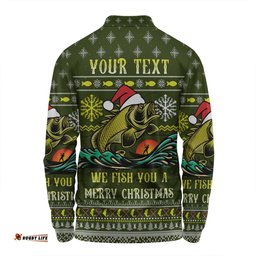 Australia Christmas Fishing Custom Long Sleeve Polo Shirt - We Fish You A Merry Christmas Long Sleeve Polo Shirt