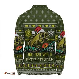 Australia Christmas Fishing Custom Long Sleeve Polo Shirt - We Fish You A Merry Christmas Long Sleeve Polo Shirt