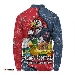 Sydney Roosters Custom Long Sleeve Polo Shirt - Australian Big Things Long Sleeve Polo Shirt