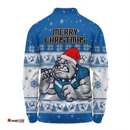 Canterbury-Bankstown Bulldogs Christmas Custom Long Sleeve Polo Shirt - Special Ugly Christmas Long Sleeve Polo Shirt