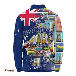 Amazing Aussie Australia Australia Big Things Ver 2 Long Sleeve Polo Shirt