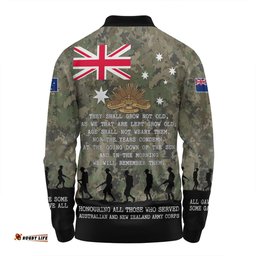 Amazing Aussie Australia Anzac Day Australia and New Zealand Warriors All gave some Some Gave All Long Sleeve Polo Shirt