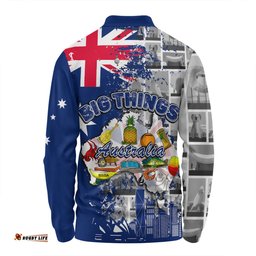 Amazing Aussie Australia Australia Big Things Long Sleeve Polo Shirt