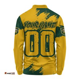 Amazing Aussie Aussie Wallabies Wallabies Kangaroo Power Rugby Long Sleeve Polo Shirt