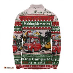 Amazing Aussie Australia Camping Christmas Making Memories One Campsite At A Time Long Sleeve Polo Shirt