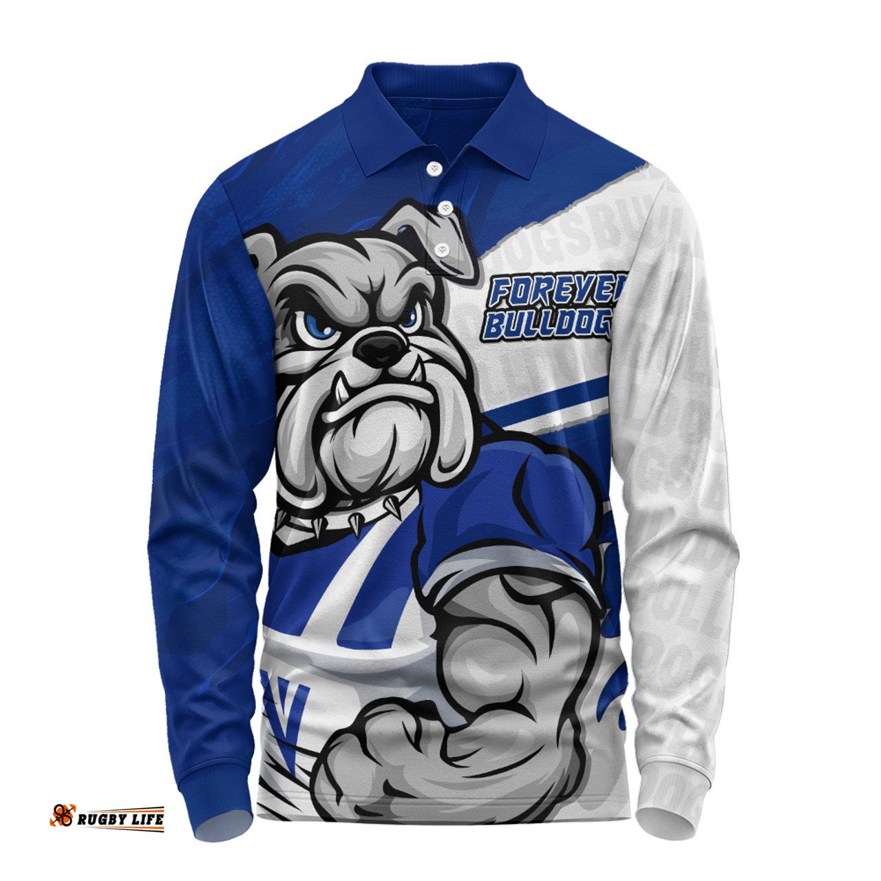 Amazing Aussie Canterbury Bankstown Bulldogs Defend The Pride Long Sleeve Polo Shirt