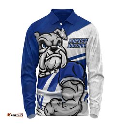 Amazing Aussie Canterbury Bankstown Bulldogs Defend The Pride Long Sleeve Polo Shirt
