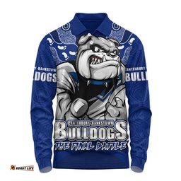 Amazing Aussie Canterbury Bankstown Bulldogs Final Clash Battle Edition Long Sleeve Polo Shirt