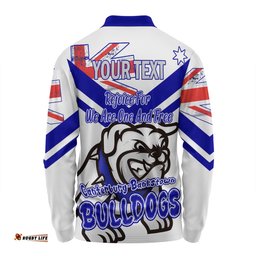 Amazing Aussie Canterbury Bankstown Bulldogs Happy Australia Day We Are One And Free V2 Long Sleeve Polo Shirt