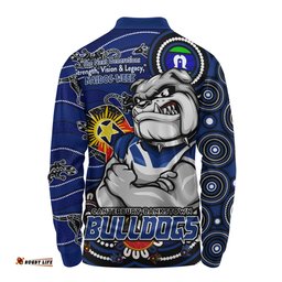 Amazing Aussie Canterbury Bankstown Bulldogs Spirit Of NAIDOC Series Long Sleeve Polo Shirt
