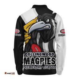 Amazing Aussie Collingwood Australian Football Finals Premiership Spirit Long Sleeve Polo Shirt