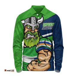 Amazing Aussie Canberra Raiders Defend The Pride Long Sleeve Polo Shirt