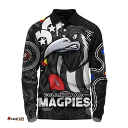 Amazing Aussie Collingwood NAIDOC Spirit Of Country Long Sleeve Polo Shirt